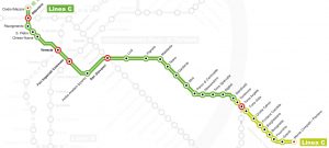 metro C Roma mappa
