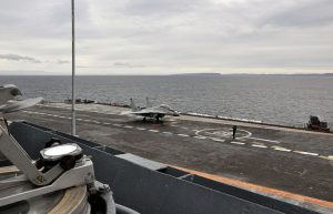 Un Mig-29K sul ponte di volo della Kuznetsov