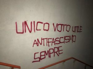 bomba CasaPound Trento