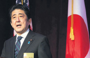 Il primo ministro giapponese Shinzo Abe
