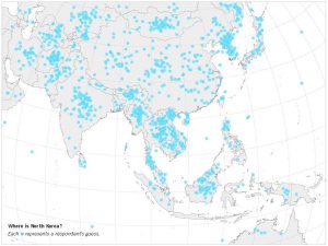 cartina muta corea del nord