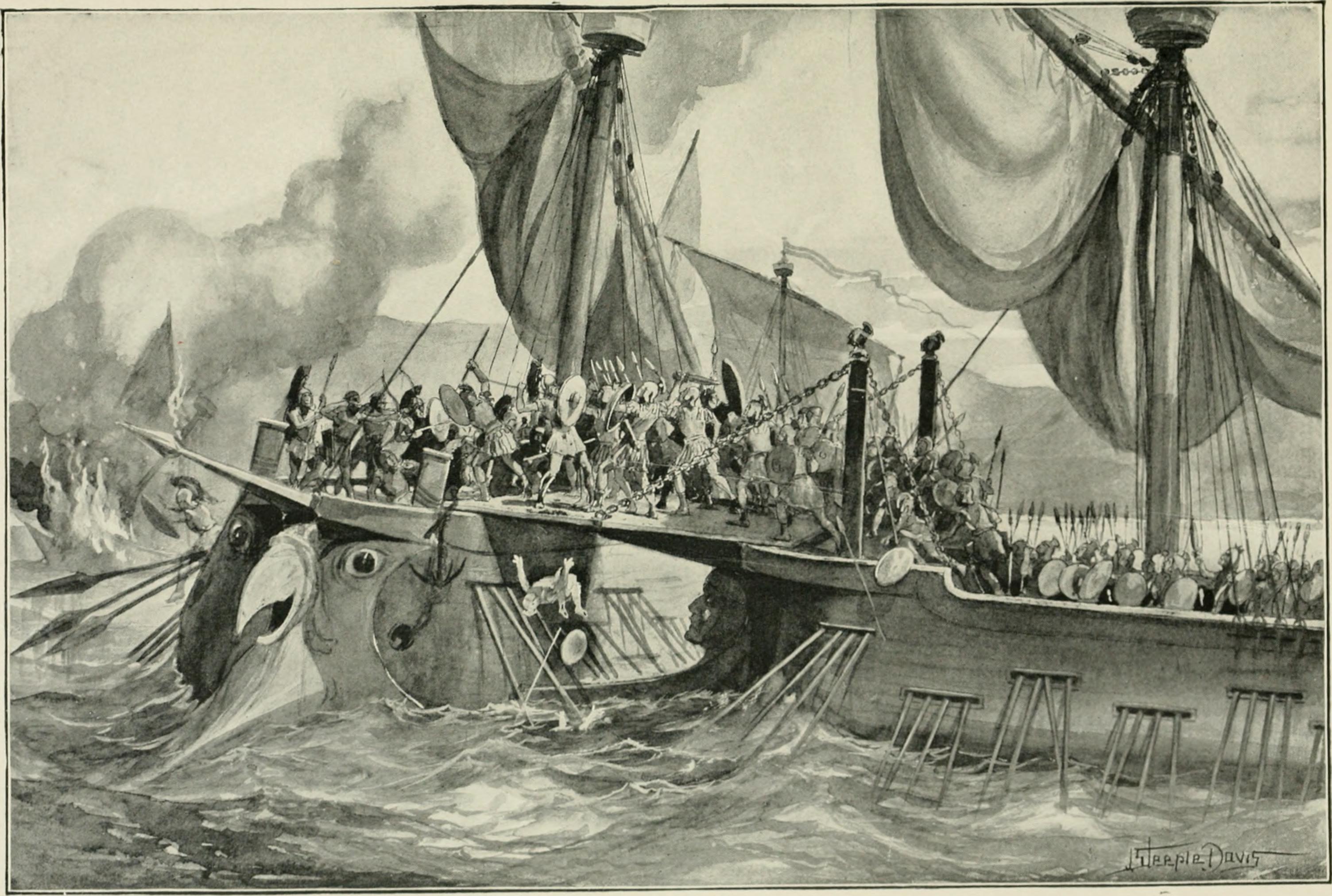 Сообщение о 1 морской победе римлян. Битва Рима с Карфагеном морская. Флот Карфагена.