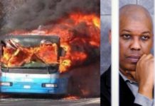 Bus incendiato, il dirottatore senegalese non sentiva le voci. La perizia: “Era sano di mente” bus incendiato sy