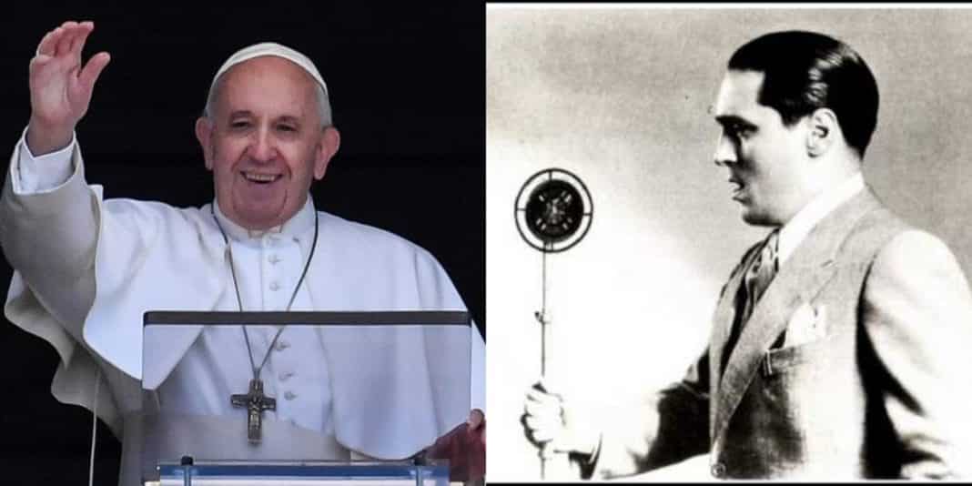 Papa Francesco, con Carlo Buti