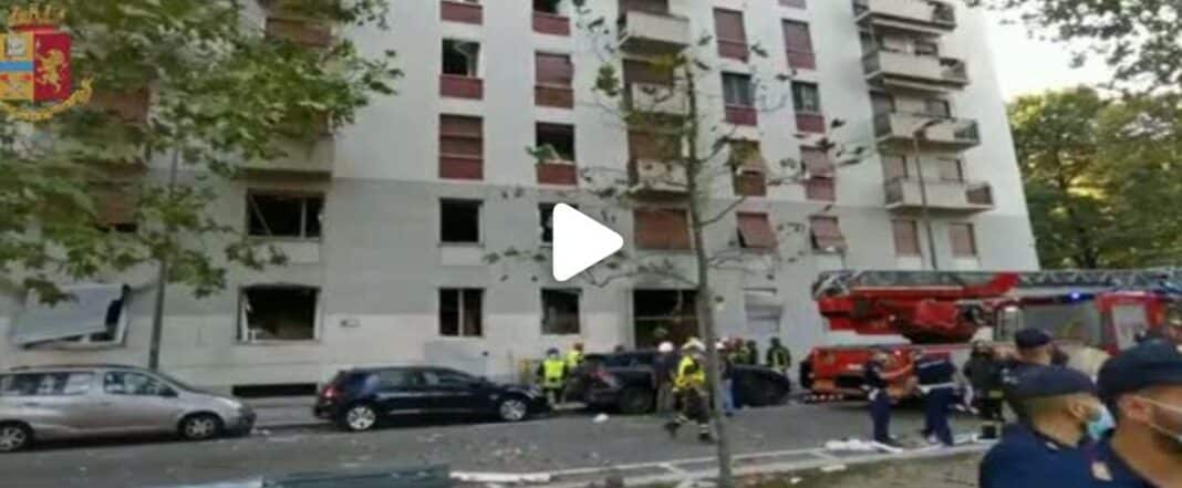 Milano, esplosione