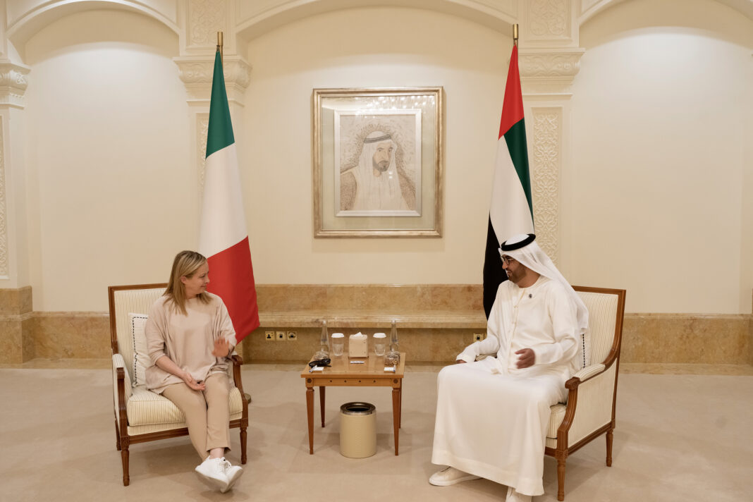 Meloni viaggio Emirati Arabi