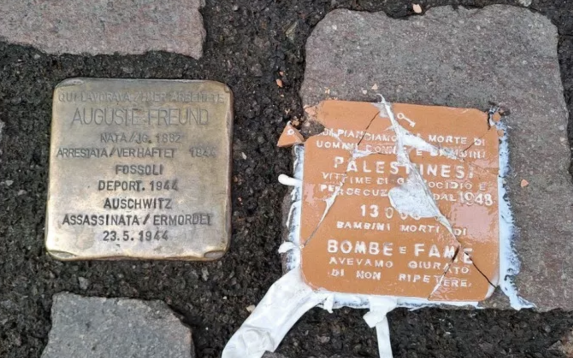 pietra inciampo palestina