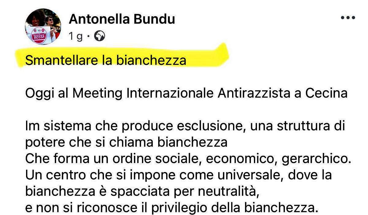 La Bundu vuole “smantellare la bianchezza”. Noi, smascherare l’antifascismo